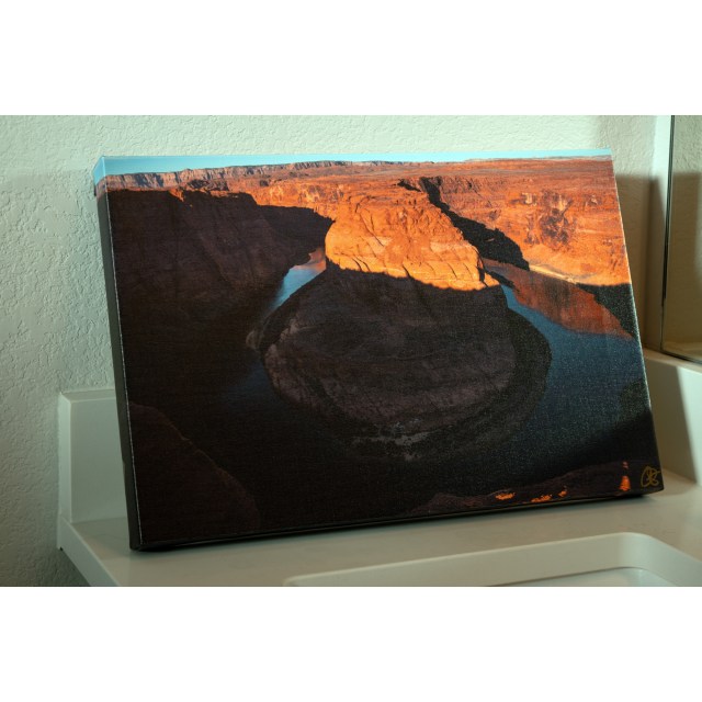 12x18 Horseshoe Bend Canvas Print. One of the coolest places in Arizona, and the Southwest